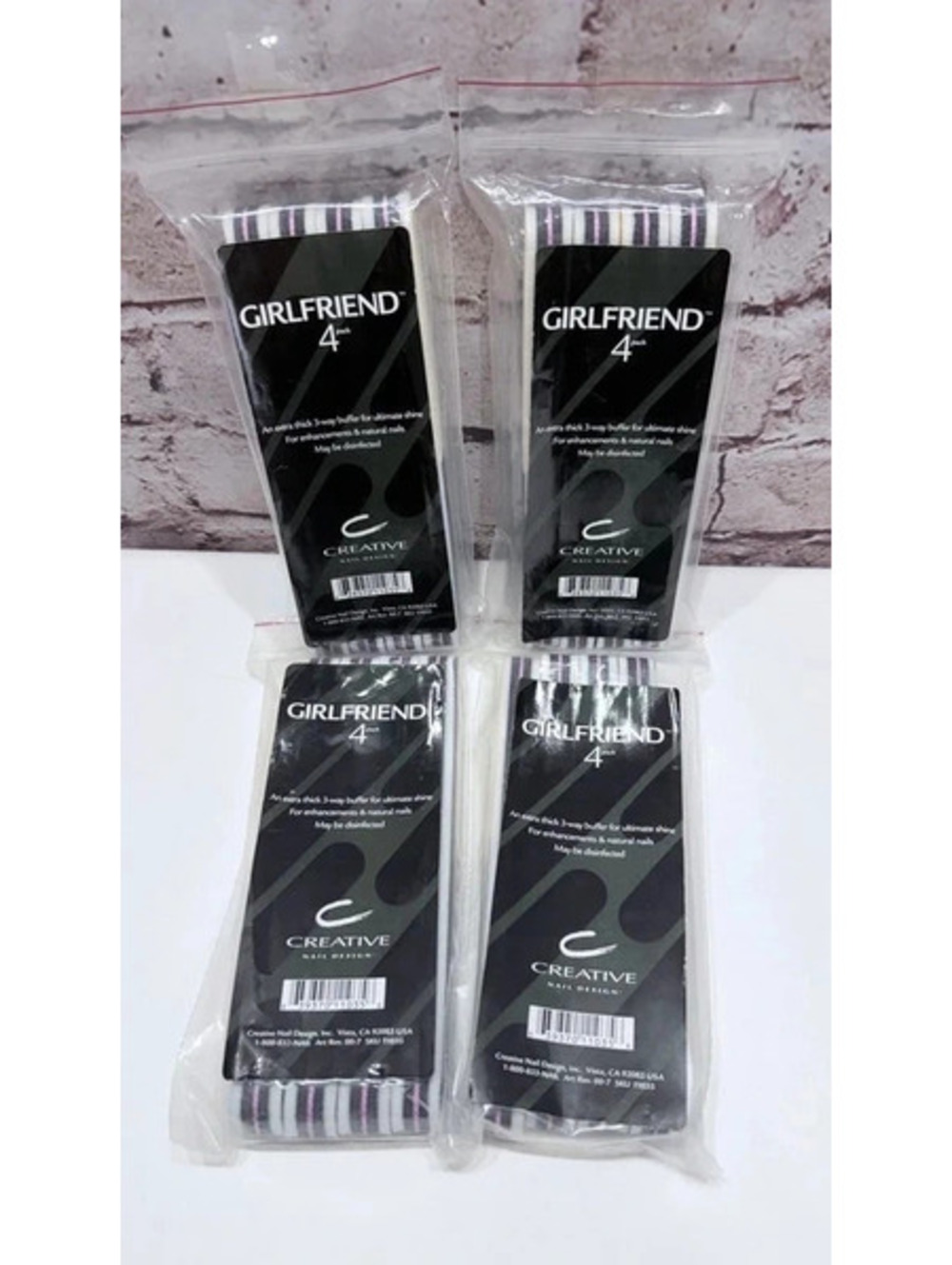 CND Creative Nail Design Girlfriend Nail Buffer Lot of (4) 4 packs